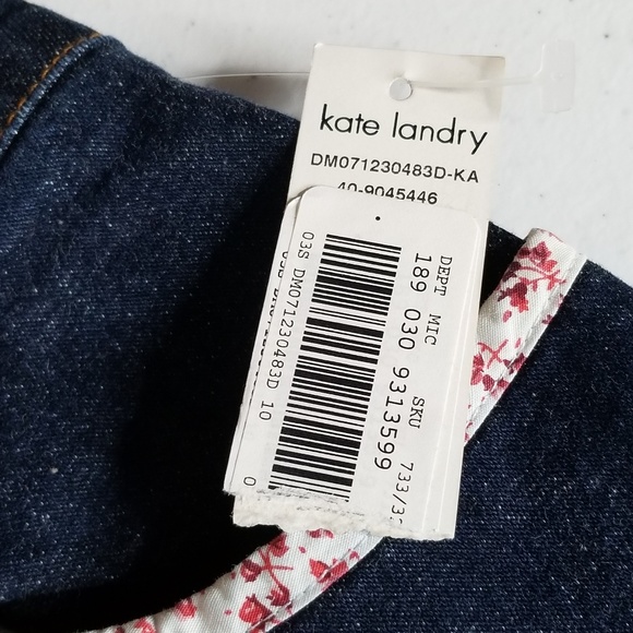 NEW Kate Landry Womens Denim mix Fabric Skirt - Picture 6 of 6